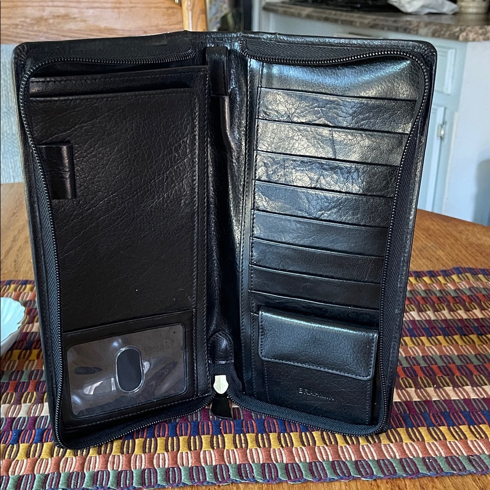 Brahmin Black Leather Wallet - Picture 5 of 9